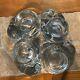 Vintage Set Of Four Glass Cat Candle Holders