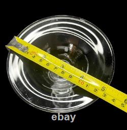 Vintage Teardrop Art Glass Clear Crystal Candlestick Holders 8 Tall Set Of 2 Vintage Teardrop Art Glass Clear Crystal Candlestick Holders 8 Tall Set Of 2