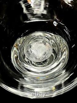 Vintage Teardrop Art Glass Clear Crystal Candlestick Holders 8 Tall Set Of 2