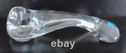 Vintage Tiffany Elsa Peretti Slender Crystal Glass Candle Holder, Amazing Shape