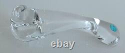 Vintage Tiffany Elsa Peretti Slender Crystal Glass Candle Holder, Amazing Shape