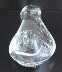 Vintage Tiffany Elsa Peretti Slender Crystal Glass Candle Holder, Amazing Shape