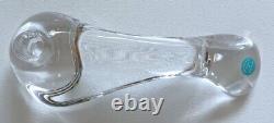 Vintage Tiffany Elsa Peretti Slender Crystal Glass Candle Holder, Amazing Shape