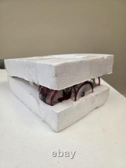 Vintage Trim a Home Pointsettia Goblet Candle Holders Set of 3 Christmas