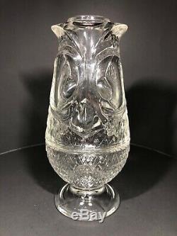 Vintage Viking Owl Glimmer Clear Crystal Hard To Find Color Scarce MCM Gorgeous