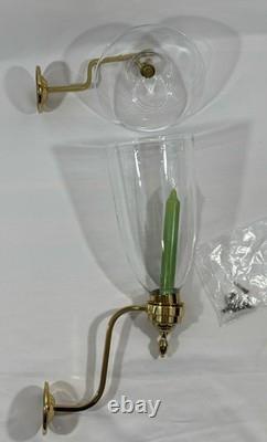 Vintage Williamsburg Virginia Metalcrafters Bruton Candle Sconce with SMOKE BELL