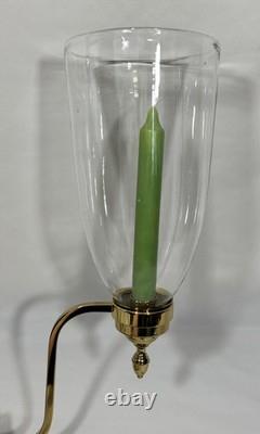 Vintage Williamsburg Virginia Metalcrafters Bruton Candle Sconce with SMOKE BELL
