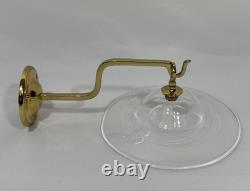 Vintage Williamsburg Virginia Metalcrafters Bruton Candle Sconce with SMOKE BELL