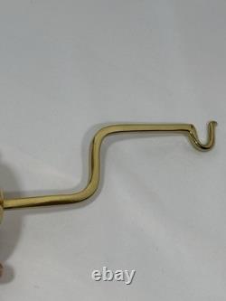 Vintage Williamsburg Virginia Metalcrafters Bruton Candle Sconce with SMOKE BELL