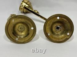 Vintage Williamsburg Virginia Metalcrafters Bruton Candle Sconce with SMOKE BELL