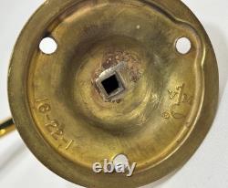 Vintage Williamsburg Virginia Metalcrafters Bruton Candle Sconce with SMOKE BELL