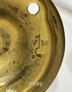 Vintage Williamsburg Virginia Metalcrafters Bruton Candle Sconce with SMOKE BELL