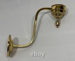 Vintage Williamsburg Virginia Metalcrafters Bruton Candle Sconce with SMOKE BELL