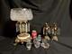 Vintage Crystal Pedestal Bowl With Prisms, Candle Holders (loevsky) Glass Fruit