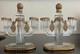 Vintage Glass And Metal Candelabra