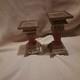 Vintage Ruby Red Glass Candle Holders