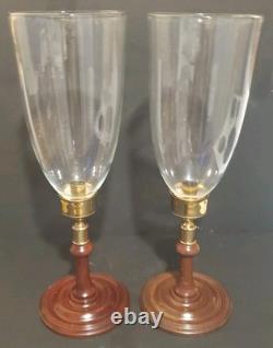 Virginia Metalcrafters 2 Reproduction Hurricane Candleholders CW 16-80