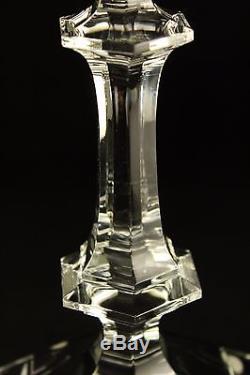 Vtg Baccarat Crystal Art Glass Versailles 9 Candlestick Candle Holder with Box
