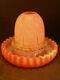 Wow 19c Cranberry Web Nailsea Glass Clarkes Candle Holder Night Light Fairy Lamp