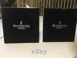 Waterford Cambridge Large Candlestick Holders 11 Crystal & Brass STUNNING