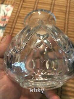 Waterford Crystal Belmont Gold Hurricane Lamp Candle Holder