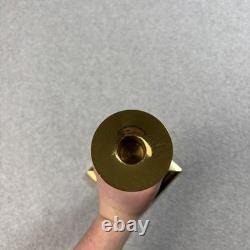 Waterford Crystal Brass Cambridge Candlestick Holders Pair Taper Candle Sticks