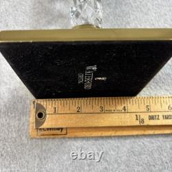 Waterford Crystal Brass Cambridge Candlestick Holders Pair Taper Candle Sticks