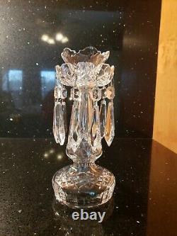 Waterford Crystal C1 Candelabra Candlestick 10 With Bobeches and Prisms