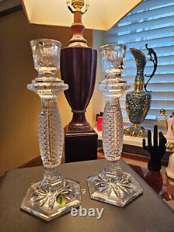 Waterford Crystal Candle Holders Set Of 2