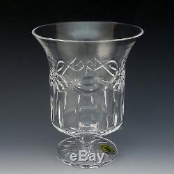 Waterford Crystal DOLMEN Pillar Candle Hurricane / Vase Celtic Knot Beautiful