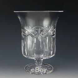 Waterford Crystal DOLMEN Pillar Candle Hurricane / Vase Celtic Knot Beautiful