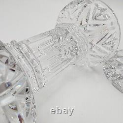 Waterford Crystal Glass Bethany 5.5 Pillar Candle Holders Stands Lot of 2 VTG