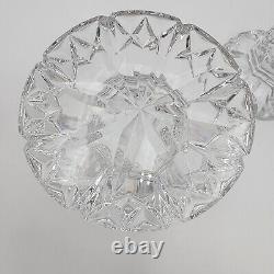 Waterford Crystal Glass Bethany 5.5 Pillar Candle Holders Stands Lot of 2 VTG