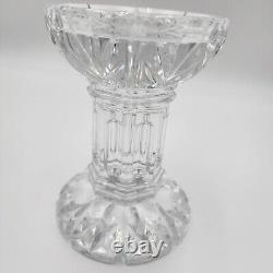 Waterford Crystal Glass Bethany 5.5 Pillar Candle Holders Stands Lot of 2 VTG