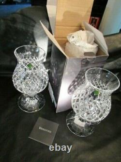 Waterford Crystal Hurricane Style 10 Candle Holders Brand New in Box's Labels