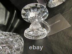 Waterford Crystal Hurricane Style 10 Candle Holders Brand New in Box's Labels