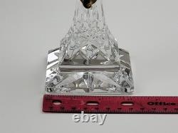 Waterford Crystal Lismore 6 Square Base Candlestick / Candle Holder Set of 2