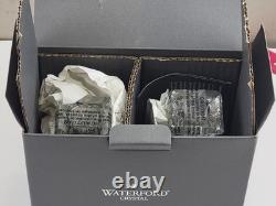 Waterford Crystal Lismore 6 Square Base Candlestick / Candle Holder Set of 2