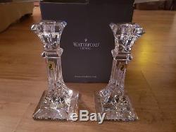 Waterford Crystal Lismore 8 Candlesticks Candle Holders set