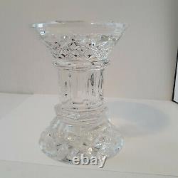 Waterford Crystal Lismore Pillar Candle Holder 5.5 Lead Crystal