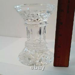 Waterford Crystal Lismore Pillar Candle Holder 5.5 Lead Crystal