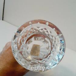 Waterford Crystal Lismore Pillar Candle Holder 5.5 Lead Crystal