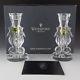 Waterford Crystal New Seahorse Candlestick 6 Pair Candle Holder Stick 3 / Side