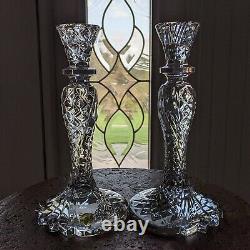 Waterford Crystal SEA JEWEL CandleStick 10 Candle Holder Abstract Seahorse