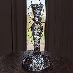 Waterford Crystal SEA JEWEL CandleStick 10 Candle Holder Abstract Seahorse