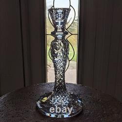 Waterford Crystal SEA JEWEL CandleStick 10 Candle Holder Abstract Seahorse