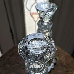 Waterford Crystal SEA JEWEL CandleStick 10 Candle Holder Abstract Seahorse