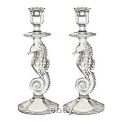 Waterford Crystal Seahorse Pair of Candlesticks