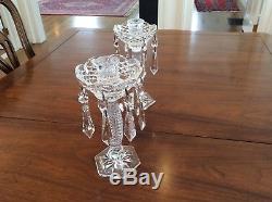 Waterford Crystal Tara Candelabra Candlesticks Candle Holders Signed Jim O'leary