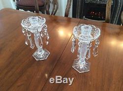 Waterford Crystal Tara Candelabra Candlesticks Candle Holders Signed Jim O'leary